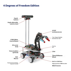 ROS Roboterarm Auto MoveIt Chassis mit flexibler mechanischer Klaue ESP32/ESP8266 PCB Visual Grasping Jetson Nano