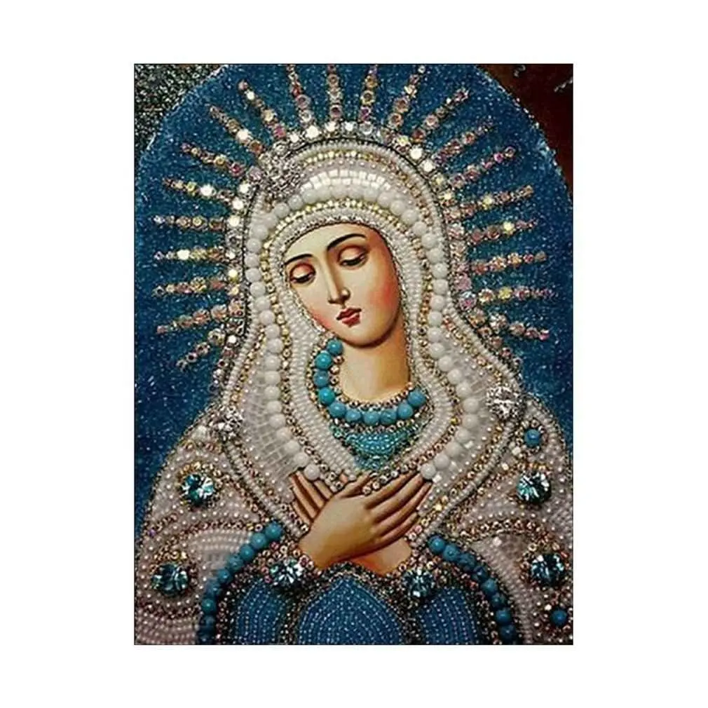 5D Religione Diamante Pittura A Punto Croce FAI DA TE Mosaico di Diamante Del Ricamo Piazza Piena di Immagine di Strass