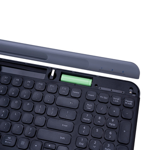 Wholesale Cordless <strong>Keyboard</strong> <strong>Bluetooth</strong>/2.4G Dual Mode Wireless <strong>Keyboard</strong> <strong>with</strong> Slot Compatible for Tablet Phone <strong>with</strong> Multi Systems - Product Image 2