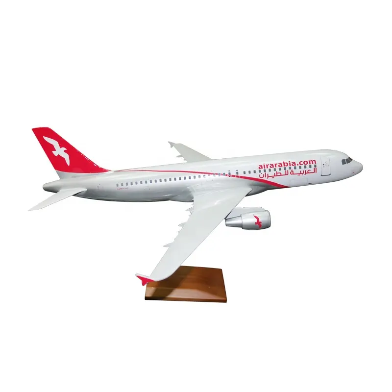 Skala 1/200 Länge 18,8 cm "Air Saudi-arabien" Airbus A320 Harz Flugzeug Modell