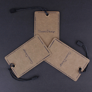 Alta calidad, personalizado, marca propia, logotipo en relieve, logotipo personalizado, cuerdas de etiquetas, etiquetas colgantes personalizadas, etiqueta colgante para ropa - Product Image 1