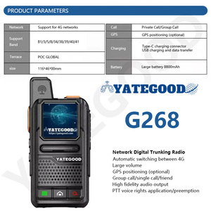 YATEGOODG268ハンドヘルドトランシーバーポータブルインターホンロングスタンバイ距離制限なし50KMトークラン互換4G5Gネットワーク - Product Image 4