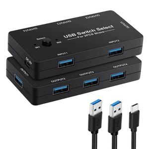 Cheapest KVM Switch PC <strong>Switcher</strong> U7 PC Game Console 4 in <strong>1</strong> USB Switch HUB <strong>2</strong> <strong>Input</strong> 4 <strong>Output</strong> KVM <strong>Splitter</strong> USB Shared <strong>Switcher</strong> HUB