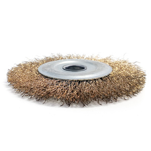 Industrial <strong>Polishing</strong> <strong>Brush</strong> 200mm Circular <strong>Brushes</strong> Crimped <strong>Wire</strong> Plating Copper <strong>Wheel</strong> <strong>Brush</strong>