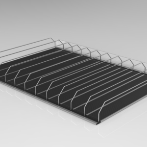 Mát Con lăn siêu thị kỹ thuật số bán lẻ Kệ quản lý Divider Pusher hệ thống Acrylic Kệ con lăn theo dõi hệ thống - Product Image 1