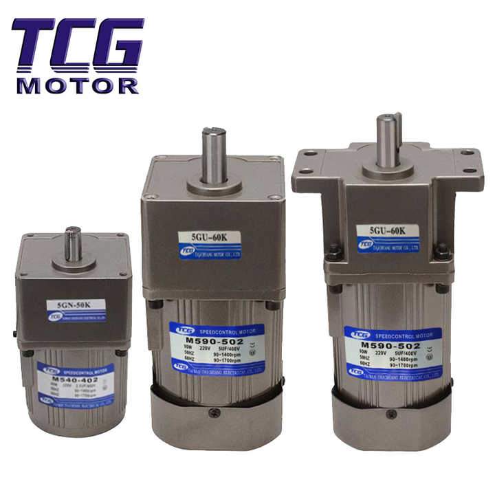 Peredam Roda Gigi Elektrik AC, Pengontrol Kecepatan Motor 25W Induksi Tcg