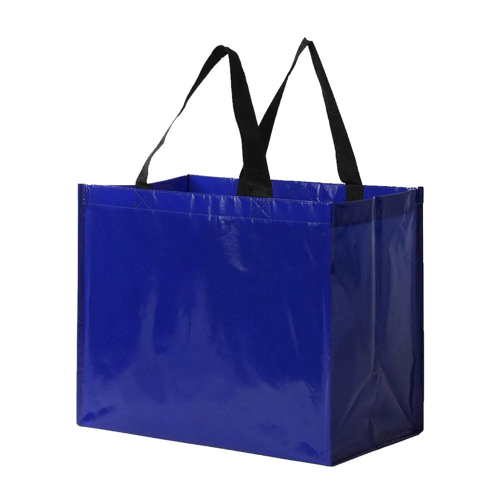 Sacos de compras personalizáveis, venda quente de sacos de compras de superfície matte à prova d'água laminada pp com alça forte