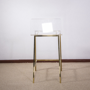 Rõ ràng Acrylic Phân Acrylic Phân ghế <span class=keywords><strong>lucite</strong></span> thanh cao ghế hiện đại Acrylic thanh phân ghế đồ nội thất - Product Image 3