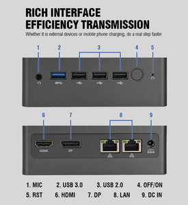 Sharerdp定制英特尔N系列N100四核DDR4 DIY小型紧凑型台式电脑NUC原始设备制造商准系统迷你电脑 - Product Image 3