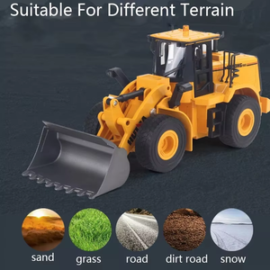 SJY-1552 <strong>1</strong>/16 Alloy <strong>RC</strong> Bulldozer <strong>Model</strong> 2.4G <strong>RC</strong> 11CH Alloy <strong>RC</strong> Loader Engineering Truck Engineering Vehicle for Kids As Gift - Product Image 5