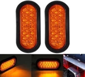 10-30V LED אורות 22 נוריות מתכוונן אדום צד סמן אורות אזהרת אורות פנסים אחוריים עבור משאית ואן קרוואן טנדר משאית