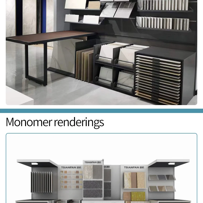 Designer Material Selection Cabinet Combined Technical Walls Stone Sample Drawer Showroom Exhibition Tile Granite Display Drawer