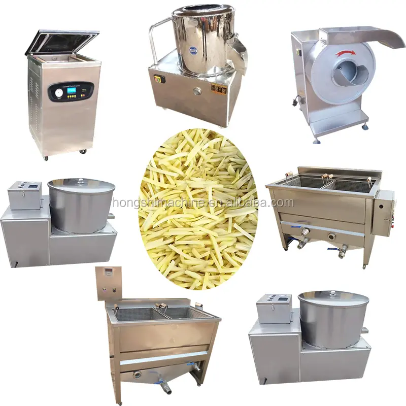 Small scale french fries making machine fried potato chips production line price