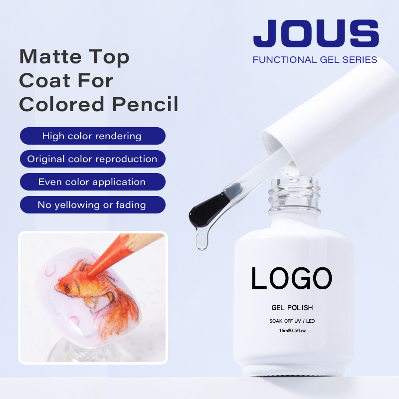 Vernis mat pour crayon de couleur