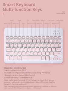 Teclado inalámbrico Universal de 10 pulgadas con Bluetooth, juego de ratón recargable para IPad, Iphone, MAC, teléfono Android, Samsung, Tablet y Windows - Product Image 3