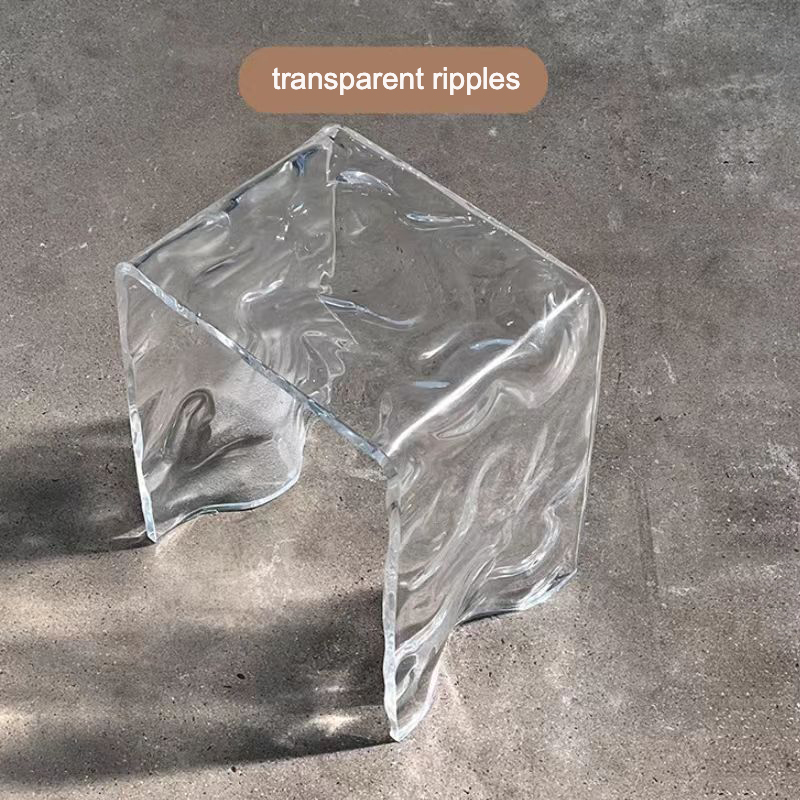Transparent with ripples
