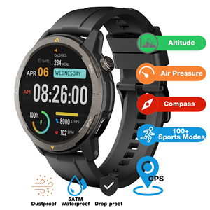 [Toptan] AGM izle W1 GPS Reloj akıllı saat 2025 5ATM su geçirmez IP68 açık spor Fitness BT çağrı GPS akıllı saat erkekler için - Product Image 1