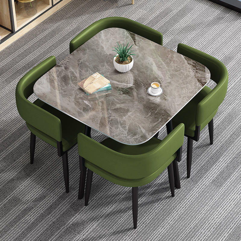 Glow italian gray-dark green leather