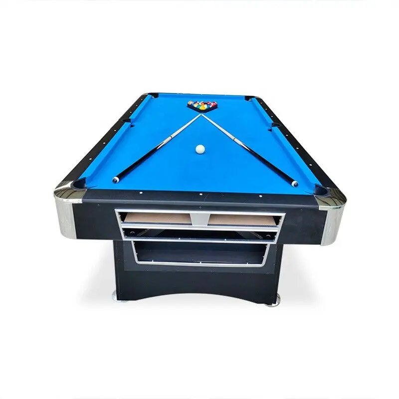 La nouvelle table de billard de 8 pieds avec retour automatique de la balle comprend un accessoire de billard, un club durable et un jeu de table de billard familial