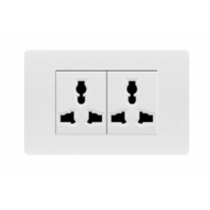 Nuevo diseño tipo doble 3 polos + doble enchufe USB Multi 6 pines enchufe de pared cargador USB toma de corriente - Product Image 4