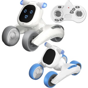 QW 2.4Ghz RCロボットスマートトーキング子犬ウォーク & ダンスインタラクティブペットプログラムロボット犬音声制御インテリジェントギフトおもちゃ子供のため - Product Image 1