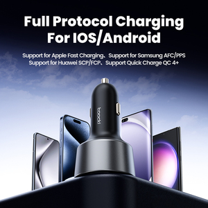 Toocki อะแดปเตอร์ที่ชาร์จในรถ200W แบบชาร์จเร็วชนิด C หนึ่ง USB ที่ชาร์จในรถสำหรับ iPhone - Product Image 5