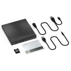 4 in 1 External <strong>CD</strong>/DVD Drive USB 3.0 DVD Player Portable <strong>CD</strong>/DVD Burner <strong>CD</strong> <strong>ROM</strong> External DVD Drive for Laptop <strong>PC</strong> Mac HP - Product Image 1