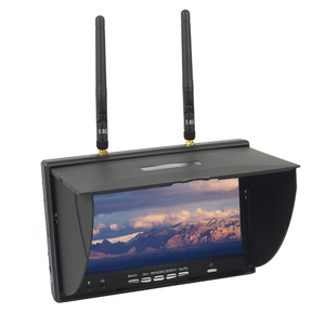 5,8G FPV DVR LS5802D Monitor de 7 pulgadas Pantalla LCD 5802D Receptor dual incorporado Batería RC FPV Drone Monitor - Product Image 1