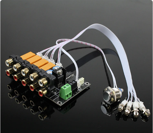 Selector de señal de entrada de Audio AC/DC, 4 entradas, 1 salida, placa de relé, placa amplificadora de conmutación de señal estéreo, RCA para altavoces - Product Image 3