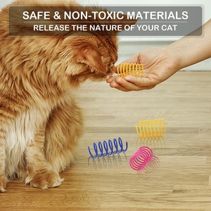 猫螺旋弹簧耐用塑料弹簧线圈吸引猫，30个互动猫弹簧玩具 - Product Image 6