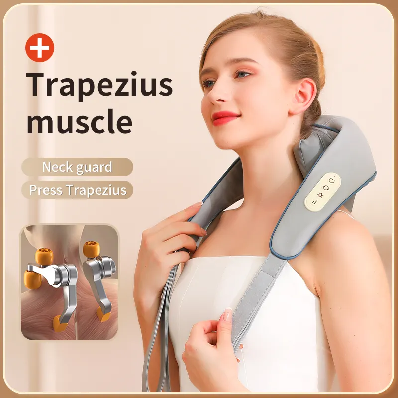 Prodotti elettrici per il massaggio della colonna vertebrale cervicale che impastano la cintura massaggiante del vibratore della spalla del collo del calore del dispositivo di terapia a infrarossi Shiatsu