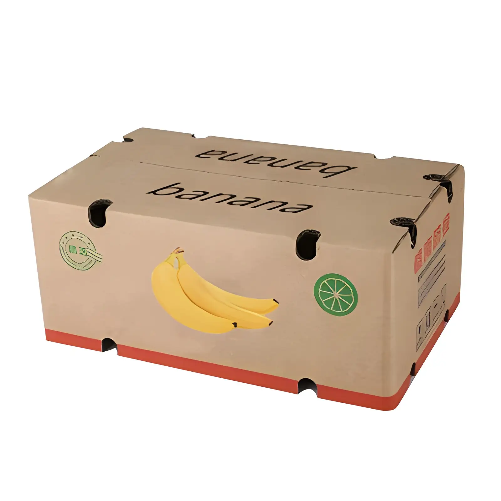 علبة تعبئة الموز للبيع بالجملة من المصنع صناديق كرتون مضلعة قوية قابلة لإعادة التدوير صناديق تعبئة من الكرتون