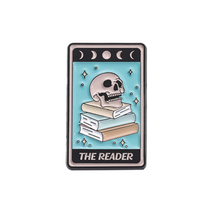 Halloween Decorative Funny Reader Badge Skull <strong>Bookish</strong> Reading Skeleton Pins