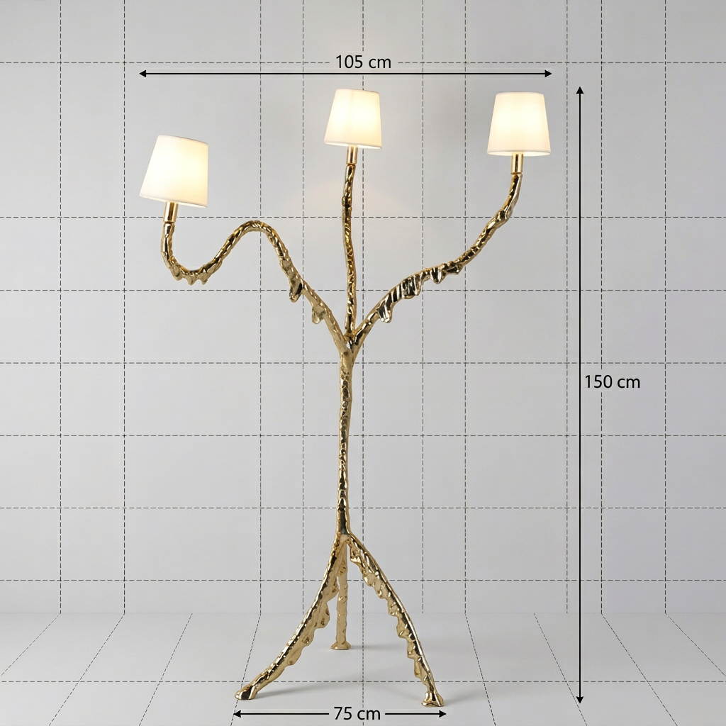 Placage or - 150 cm