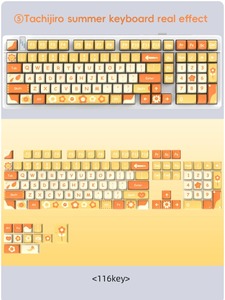 2025 New PBT <strong>Customization</strong> XDA Height Keycaps for Mechanical <strong>Keyboard</strong> 116 <strong>Keys</strong> Office Gaming <strong>Computer</strong> Keycaps - Product Image 4