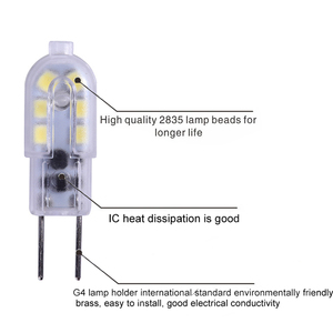 หลอดไฟ G4 LED 20W หลอดฮาโลเจน2วัตต์ใช้แทนหลอด G6.35หลอดข้าวโพดขนาดเล็ก ACDC 12V - Product Image 5