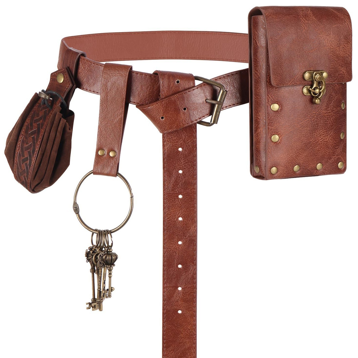 Porte-clés marron lot de quatre-335g