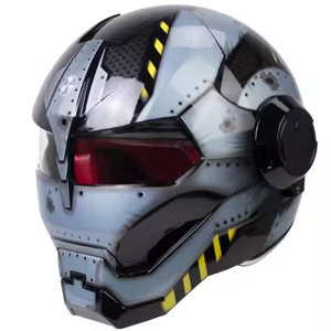 Hot bán tùy chỉnh ECE Dot sắt người đàn ông đầy đủ mặt an toàn ABS xe máy Mũ bảo hiểm với Dual Visor - Product Image 2