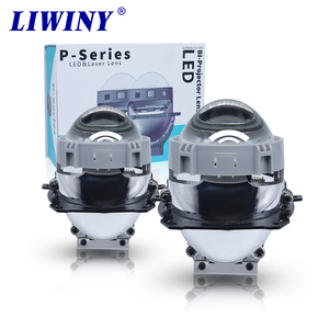 Liwiny汽车前照灯3.0英寸双发光二极管投影仪镜头高/低光束RX9双射投影仪镜头前照灯转换套件 - Product Image 1