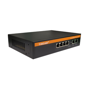 TiNCAM 6 Port Switch RJ45 Ethernet PoE ağ anahtarı 48V Ethernet Fiber anahtarı PoE IEEE802.3af/uygun CCTV,NVR - Product Image 2