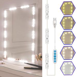 <strong>Led</strong> Vanity Mirror Lights Kit, <strong>5</strong> Color Hollywood Style Vanity Make up Light, 11ft with Dimmable Color and Brightness Lighting