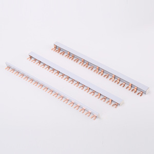 Power distribution equipment <strong>U</strong>-shaped 1m copper 1P/2P/3P connection bar Circuit breaker terminal <strong>busbar</strong> - Product Image 3