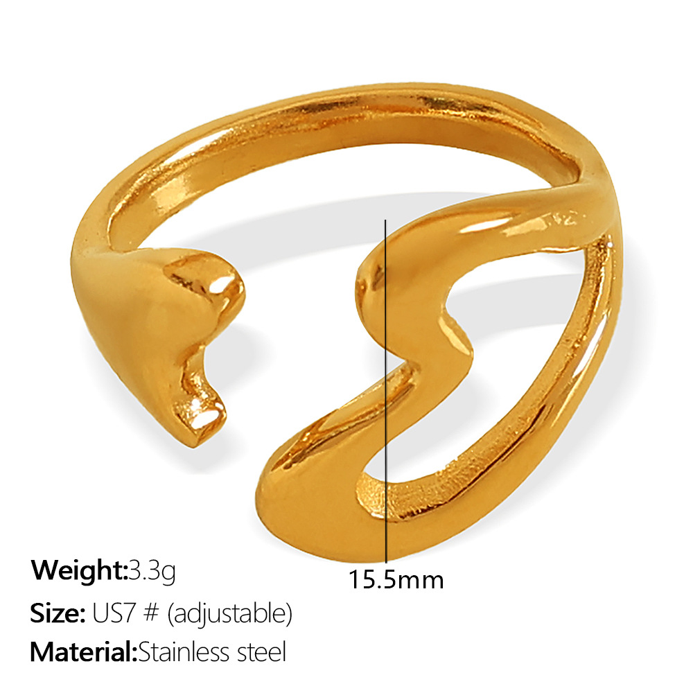 Anillo de oro ajustable JZ69 (longitud de 7 mm)