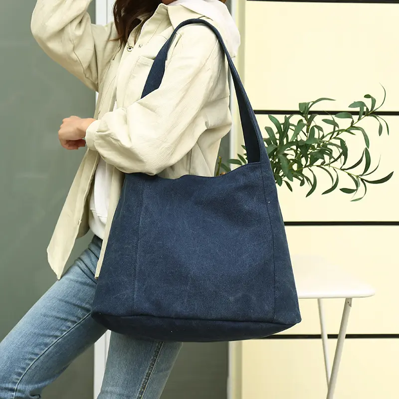Gilet vierge toile sac impression LOGO vente mode coton sac mignon bricolage coréen sac à provisions