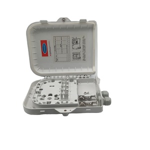 Caja de terminales de fibra óptica de metal 8 Puerto de 12 núcleos Montaje interior Ftth Fttx Distribución de red Pigtail Panel de conexión cargado - Product Image 1