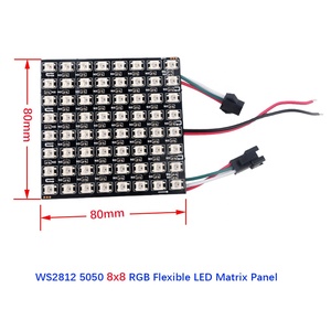 DIYmall Flexible <strong>LED</strong> <strong>Matrix</strong> Display <strong>Pixel</strong> Panel 8x8/16x16/8x32 WS2812 5050 RGB SMD Addressable <strong>LED</strong> <strong>Pixel</strong> Screen for <strong>Arduino</strong>