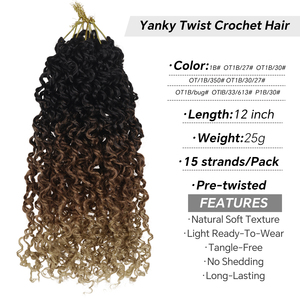 Micro Crochet Xoắn trước looped yanky Xoắn Crochet tóc Bohemian Crochet bện xoăn <span class=keywords><strong>senegalese</strong></span> Xoắn tổng hợp bện tóc - Product Image 3