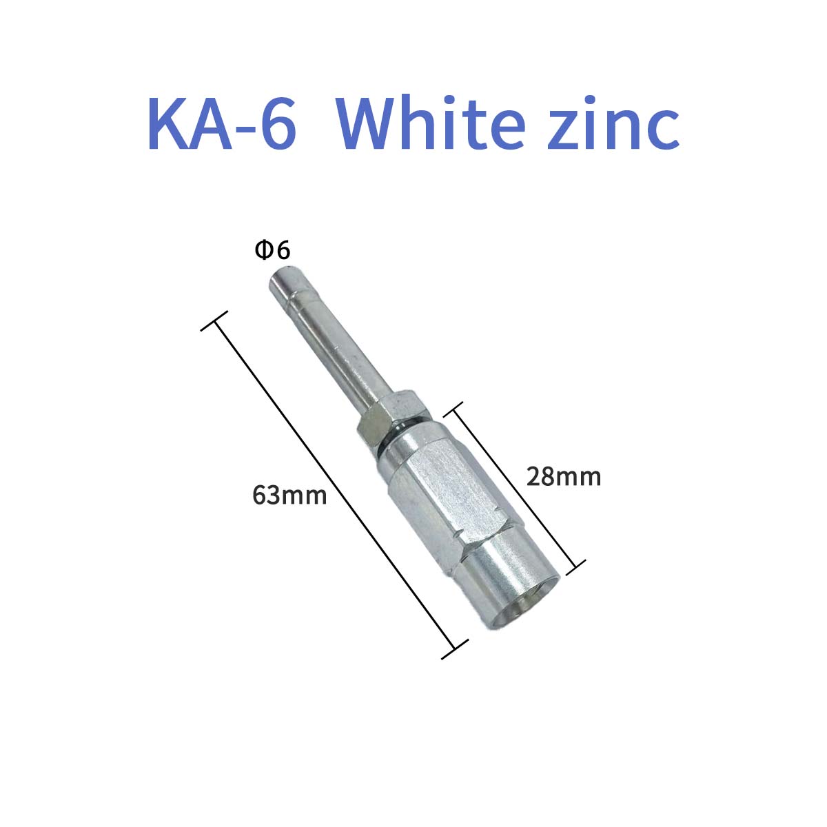 Acier au carbone KA-6 avec zinc blanc