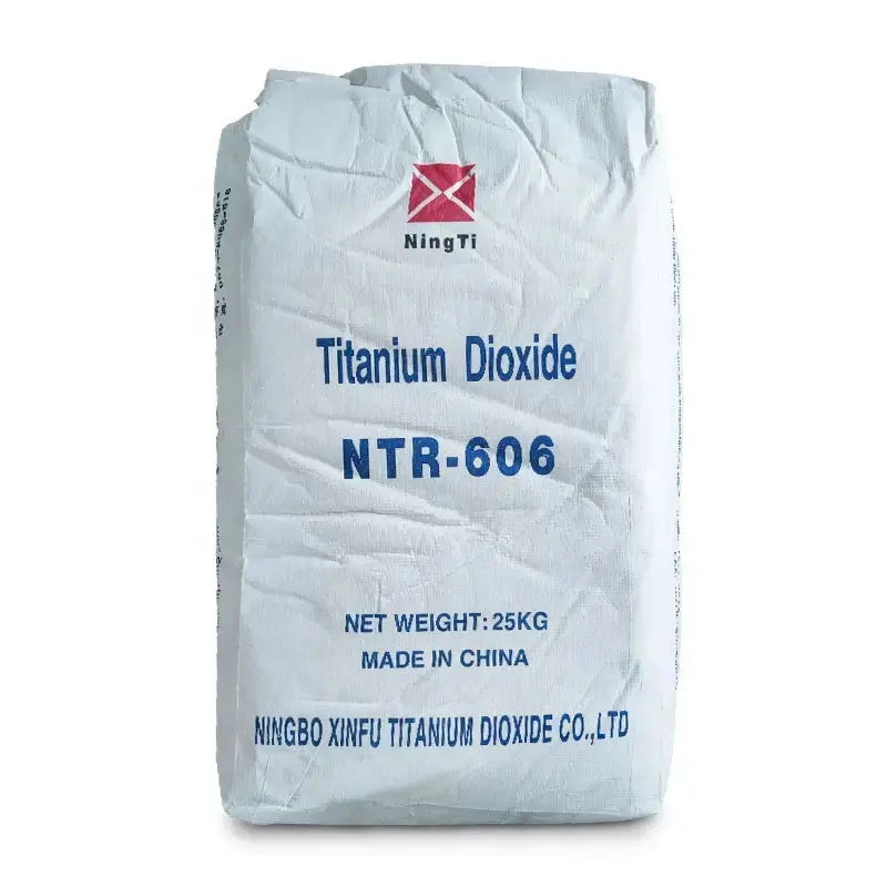 Kimyasal hammaddeler titanyum dioksit fiyatı kg başına sıcak boya plastik PVC için ntntr 606 Tio2
