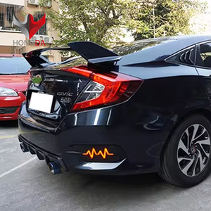สปอยเลอร์บูตท้ายรถสำหรับ2016-2018วัสดุ Honda Civic Type-R ABS - Product Image 3